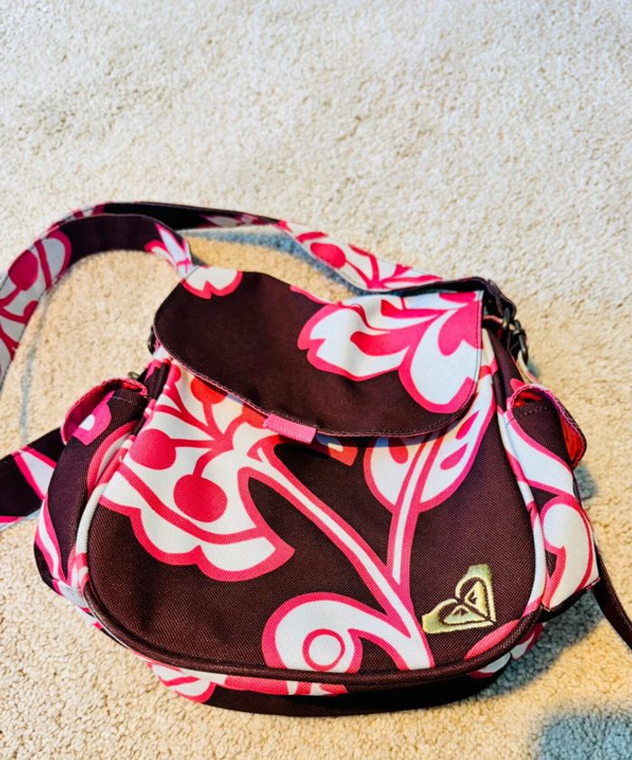 Sacoche ROXY rose et marron - photo numéro 2