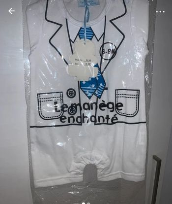 Bodies baby garçon costume costard manches courtes