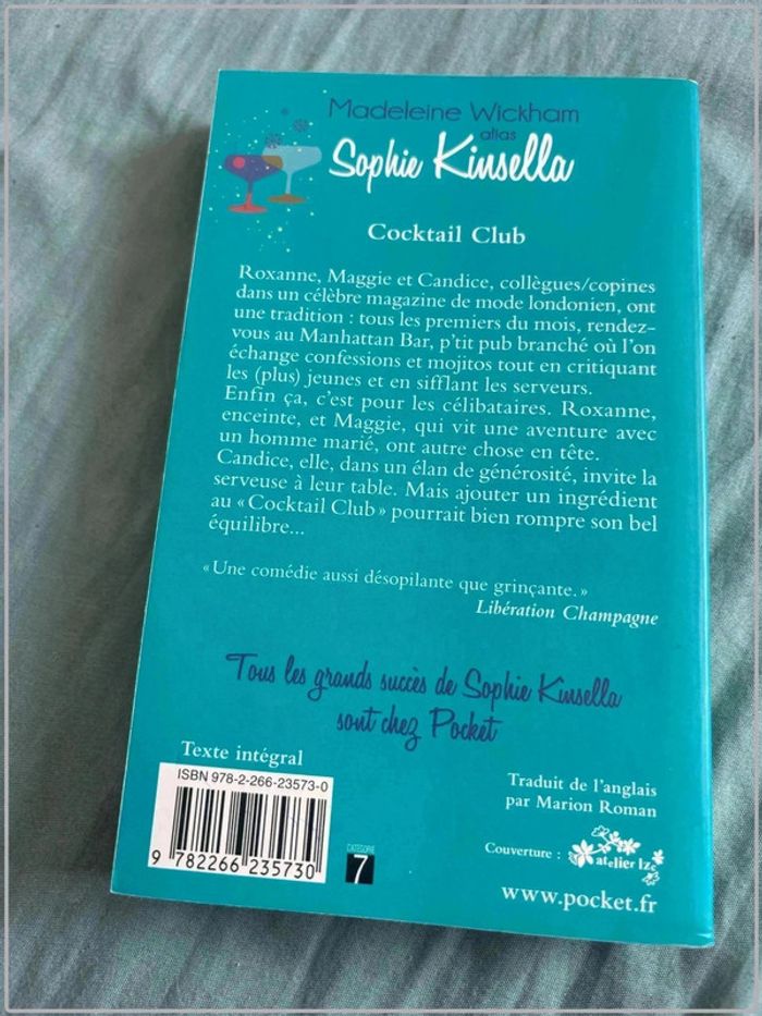 Livre pocket coktail club de madeleine wickham alias sophie kinsella - photo numéro 2
