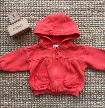 Veste à zip TAO 3mois / 60cm
