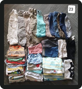 Lot de 48 vêtements été garçon 6 mois