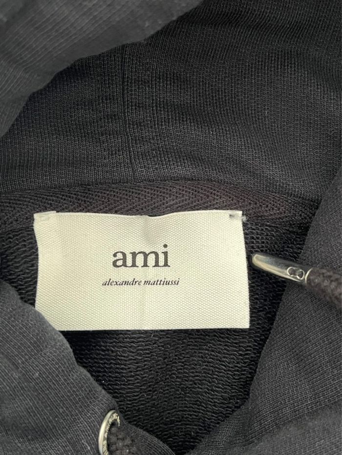 Sweat à capuche noir AMI - photo numéro 7