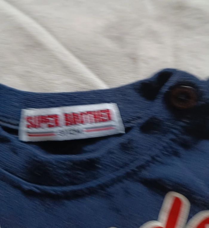 T-shirt manches longues bleu - photo numéro 4