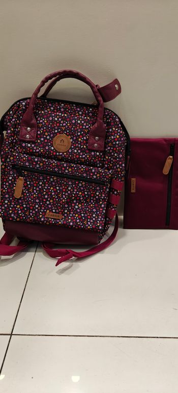 Sac à dos S Cabaïa bordeaux violet