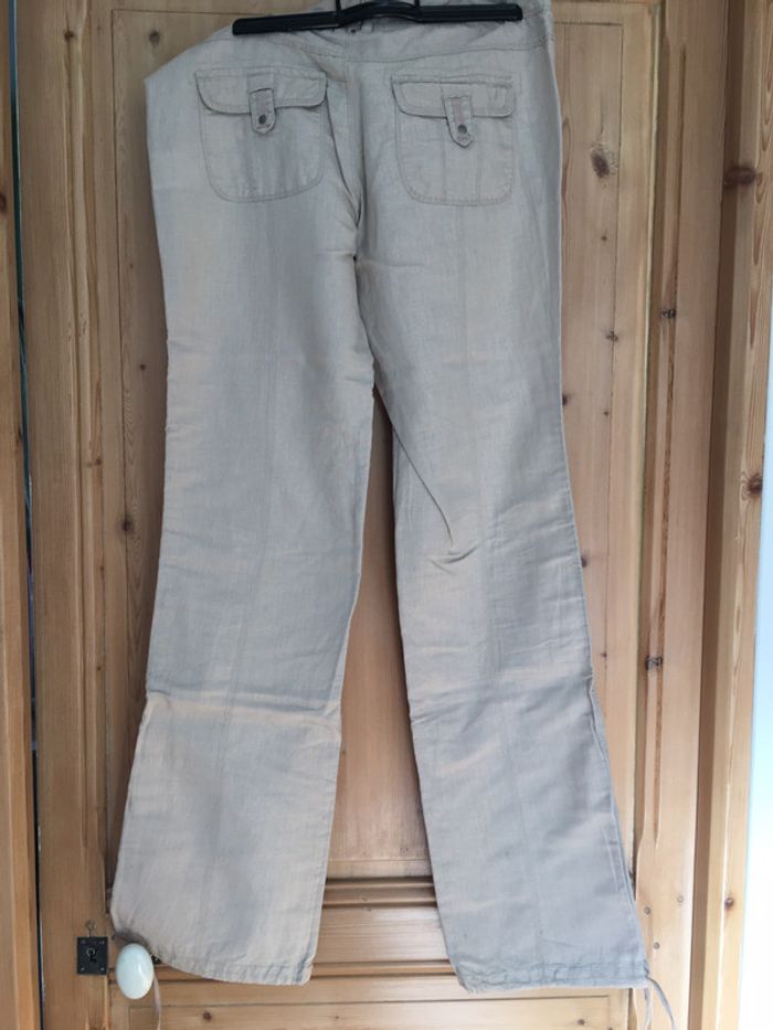 Pantalon beige Cache Cache taille 38 - photo numéro 4