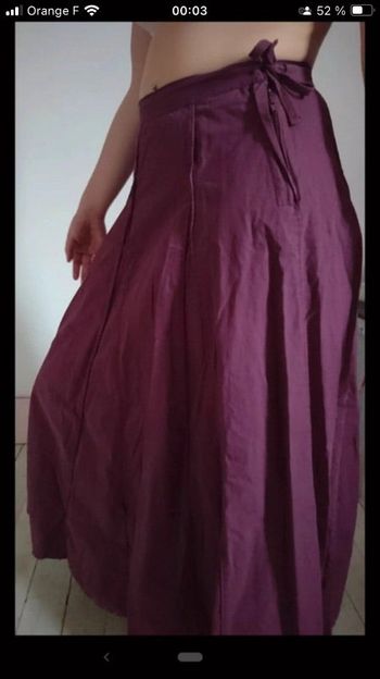 Jupe aubergine