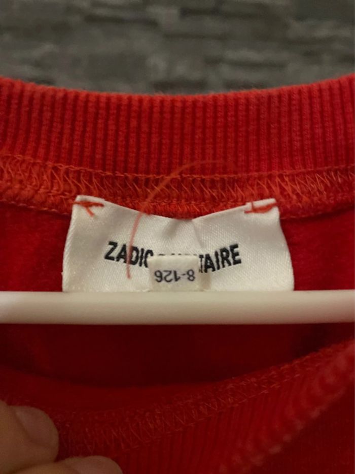 🛑Sublime robe sweat Zadig & Voltaire rouge – Fille 8 ans – TBE🛑 - photo numéro 4
