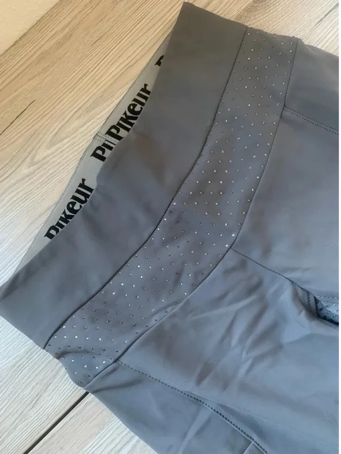Legging Full Grip Pikeur – Gris Clair – Très Bon État – Strass – Taille L - photo numéro 4