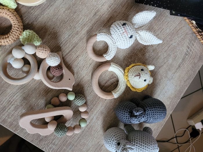 Jeux baby  en bois et crochet