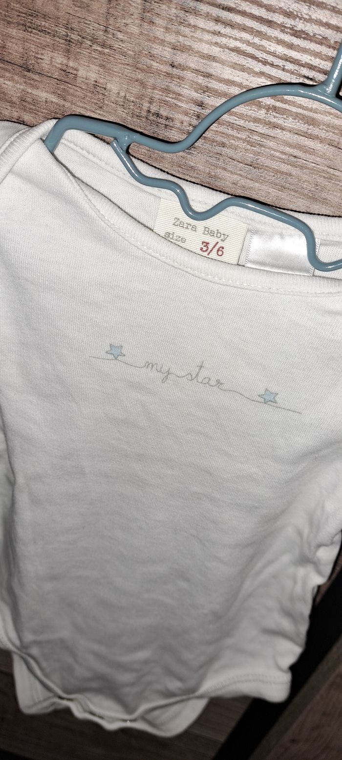 Body manches longues Zara 3/6 mois (68 cm) - photo numéro 2