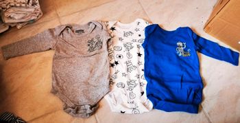 Lot Bodies manches longues bébé garçon 3/6 mois