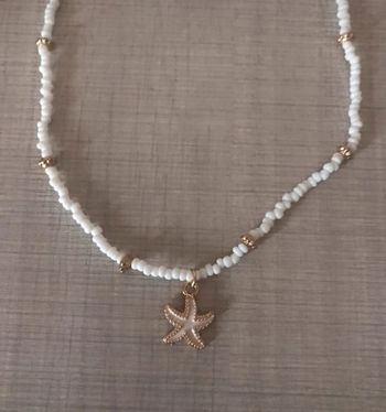 Collier motif pendentif étoile