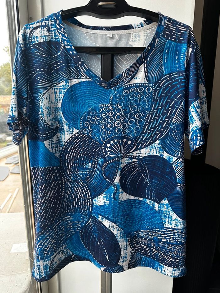 T-shirt col V femme