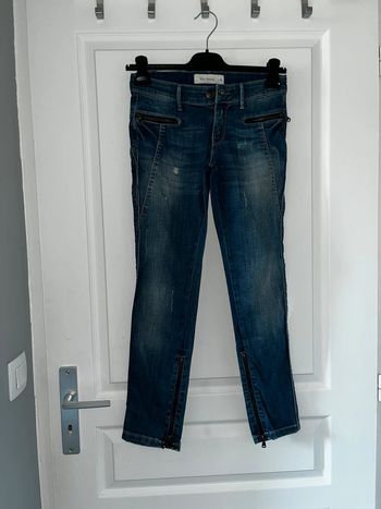 Jean fermeture éclair bleu, taille XS
