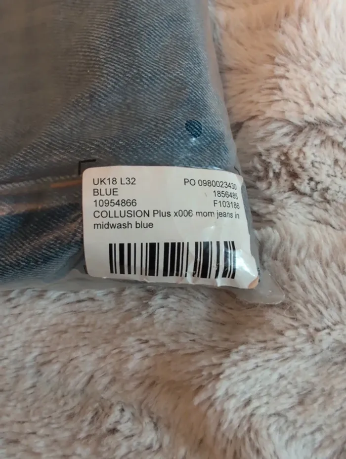 Jean mom. Collusion. Taille 48. Neuf. UK18 L32 - photo numéro 10