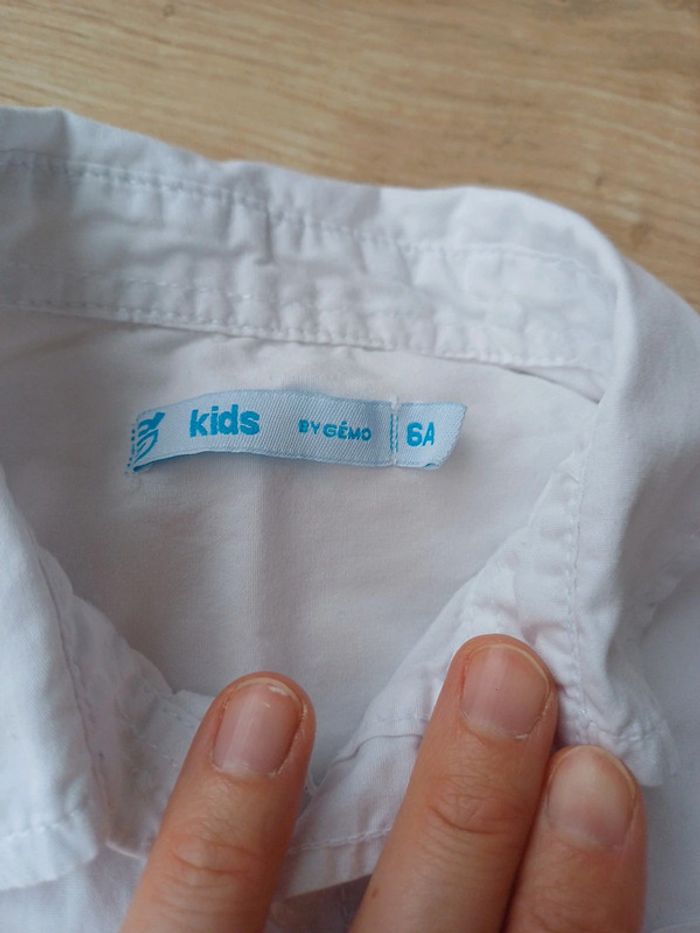 Chemise blanche 6ans ML - photo numéro 2