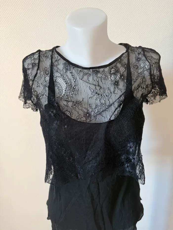 T- shirt Maje en très bon état taille 1 noir - photo numéro 3