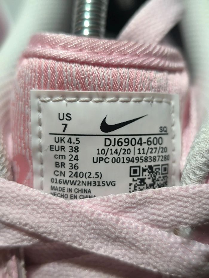 Baskets Nike air force one lx foam rose pointure 38.5 neuves sans boîte - photo numéro 10