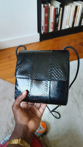 Sac à main en cuir exotique vintage