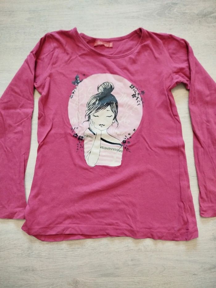 T-shirt manches longues tissaia 10 ans
