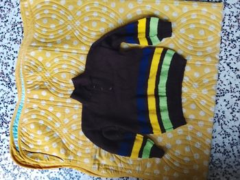 Polo rayé garcon 8 ans fait main 