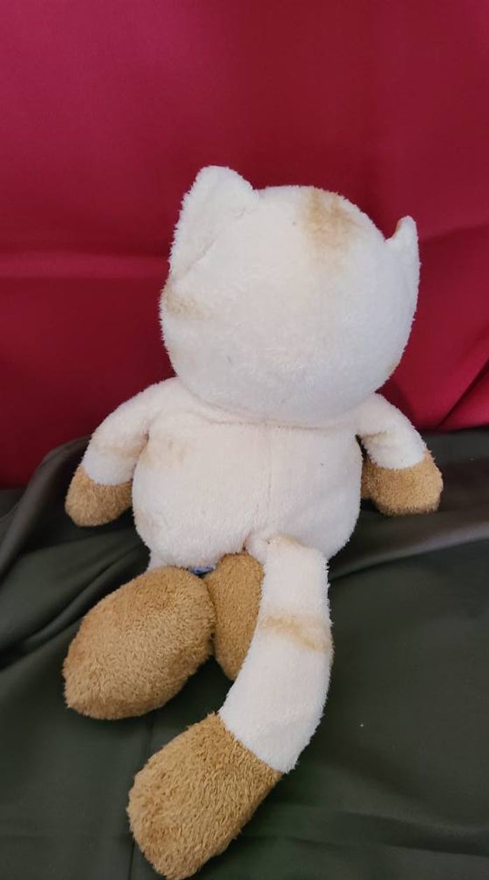 Chat JANTA doudou beige tigre - photo numéro 3