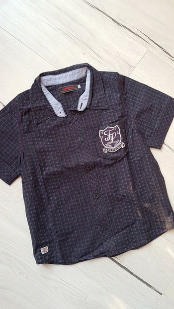 Chemise à carreaux manches courtes catimini garçon 8ans neuve