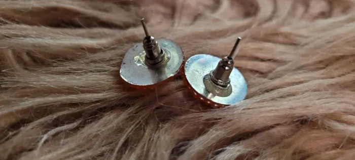 Boucles d'oreilles strass roses - photo numéro 3