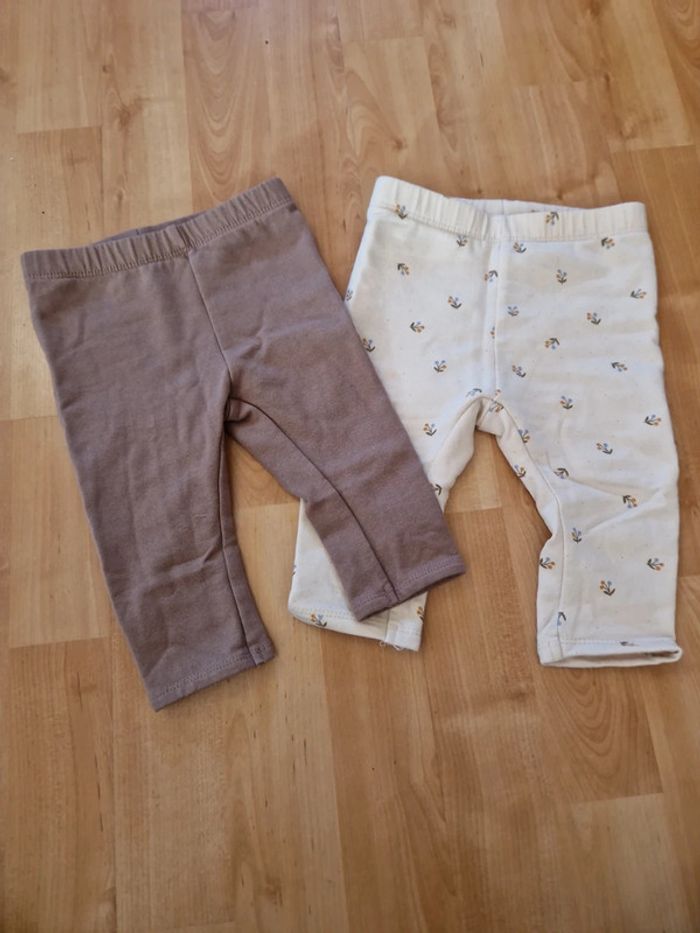 Lot 2 leggings polaires 6mois
