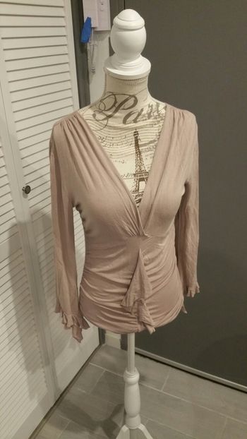 Haut col v taille ML