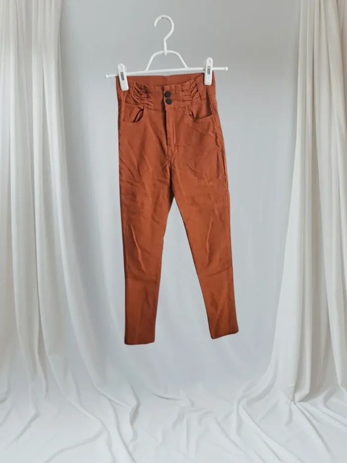 Pantalon marron taille XS - photo numéro 2