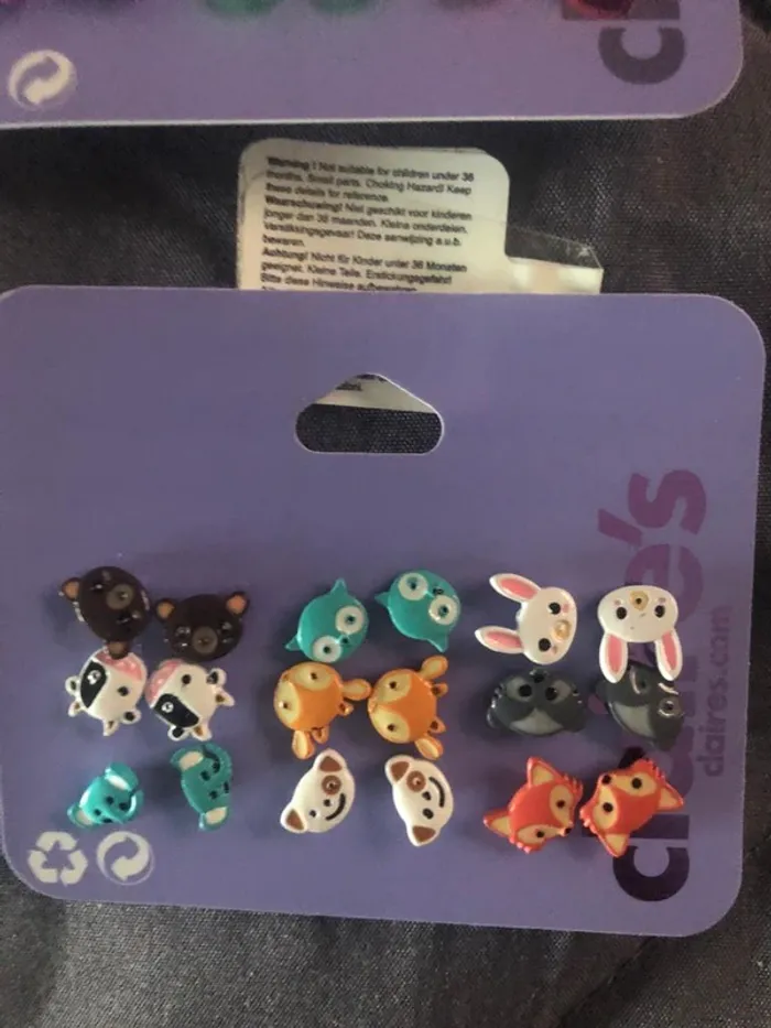 Lot de 9 paires de boucles d’oreilles