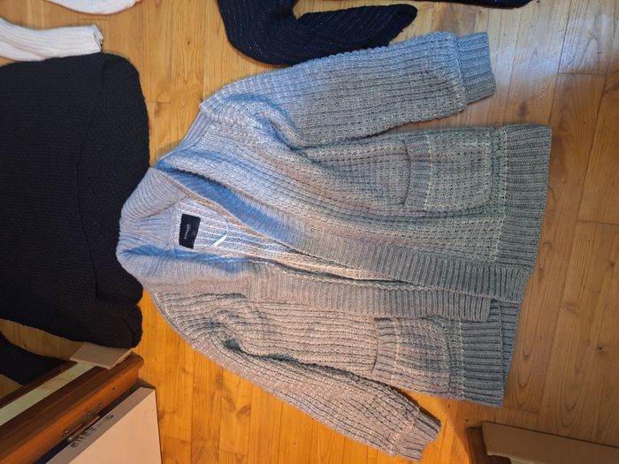 Lot 3 pulls et un gilet long femme taille L - photo numéro 2