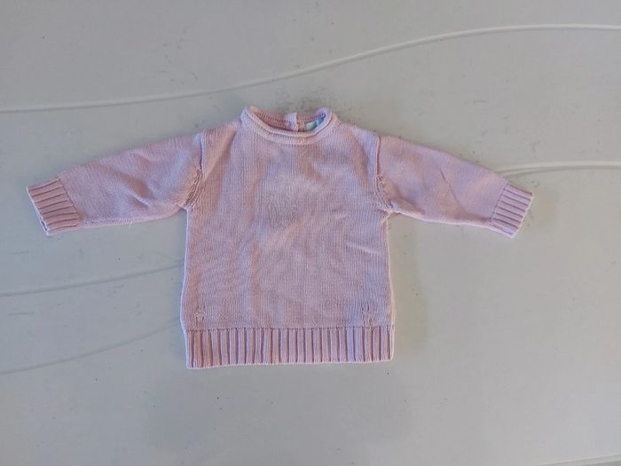 Pull rose obaibi 12 mois