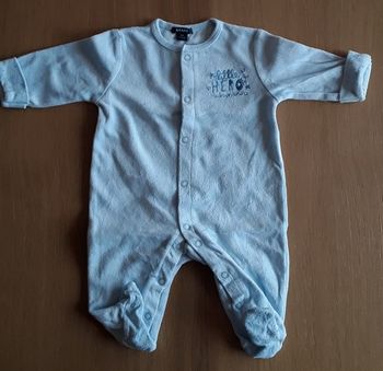 Pyjama Grenouillère velours - 3 mois