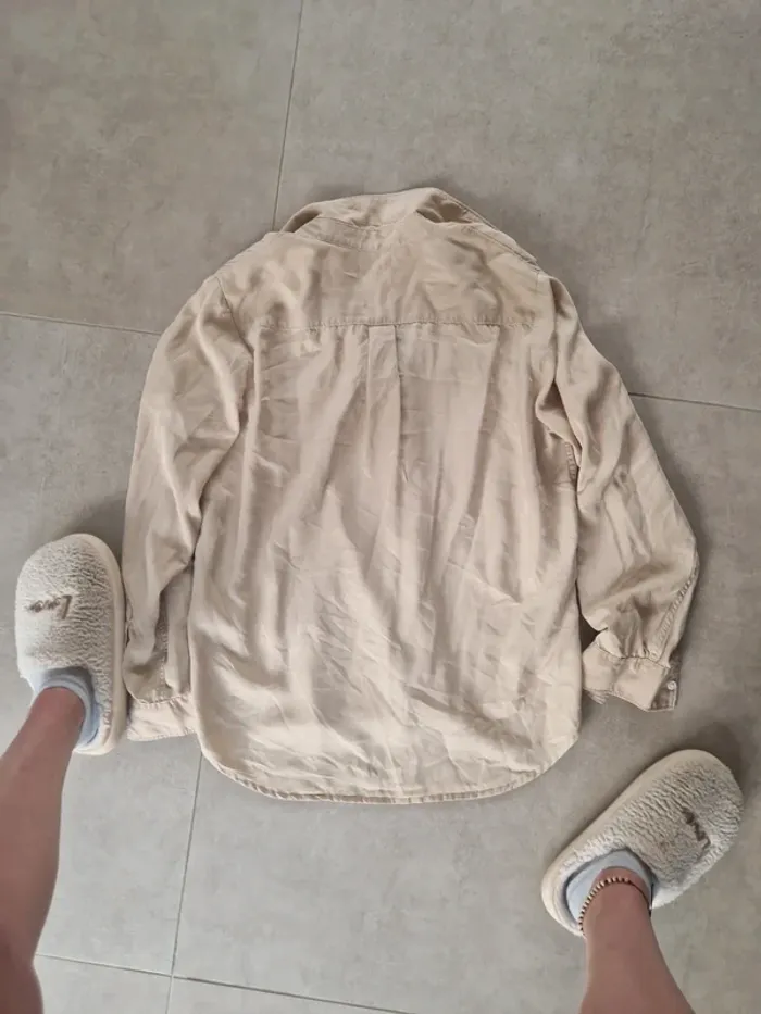 Chemise beige levis taille m tres bon etat - photo numéro 8