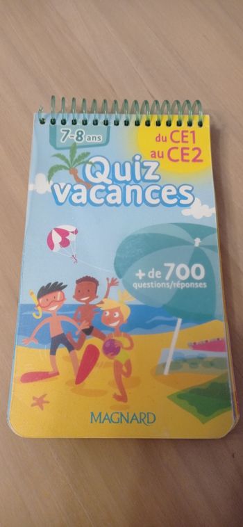 Cahier quiz CE1 CE2