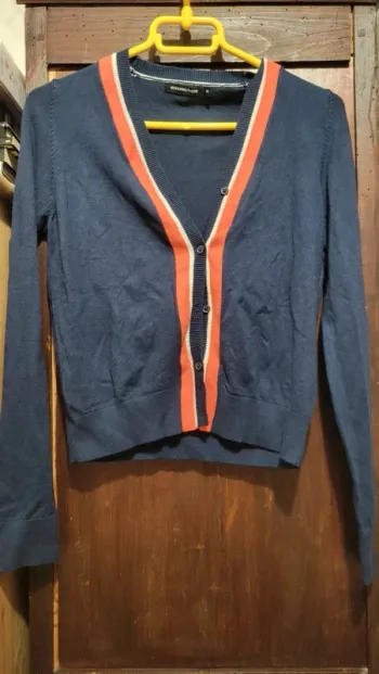 Gilet bleu et orange taille XS