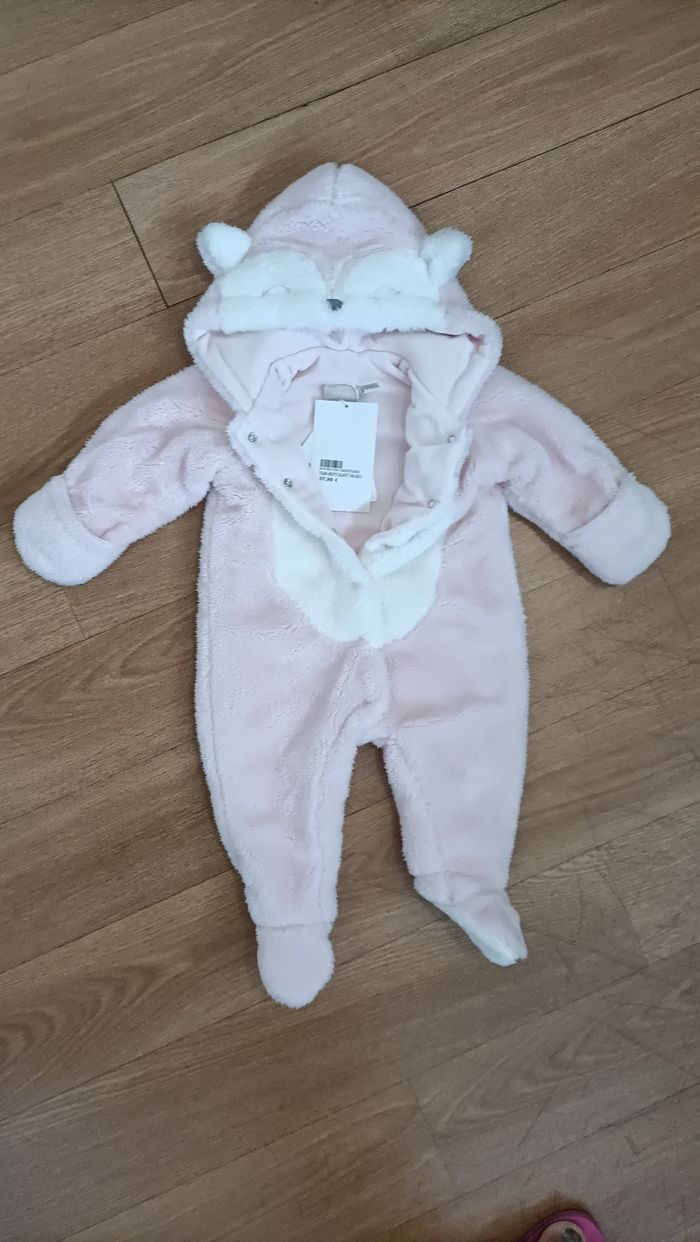 Grenouillère d'hiver pyjama bébé fille Chicco neuve - photo numéro 6