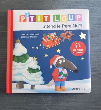 Livre p'tit loup attend le père Noël auzou 