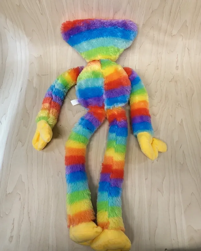 Peluche Poppy Playtime Huggy Wuggy arc-en-ciel - photo numéro 5