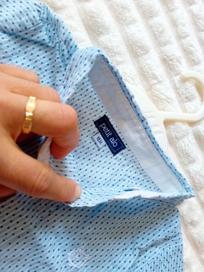 Chemise garçon 18mois 🤍🩵 - photo numéro 3