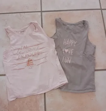 Lot de 2 débardeurs