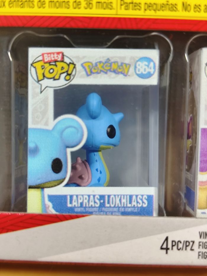 Bitty Pop! Pokémon - Pack de 4 Figurines (Charmander, Jolteon, Lapras, Rattata) - photo numéro 4