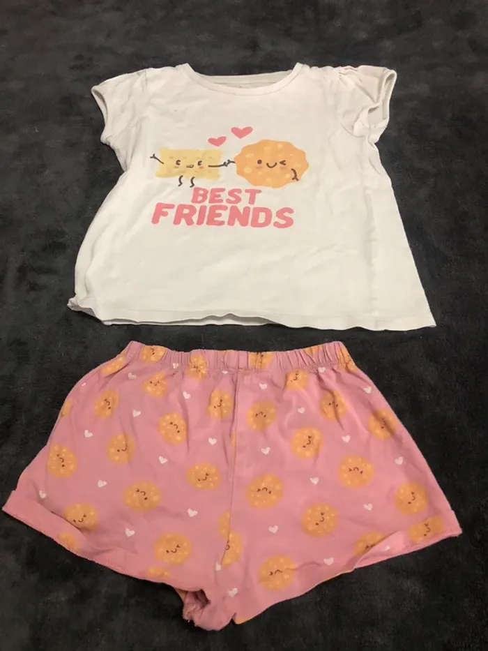Lot vêtements fille 5 ans jupes tee shirt veste short catimini - photo numéro 14