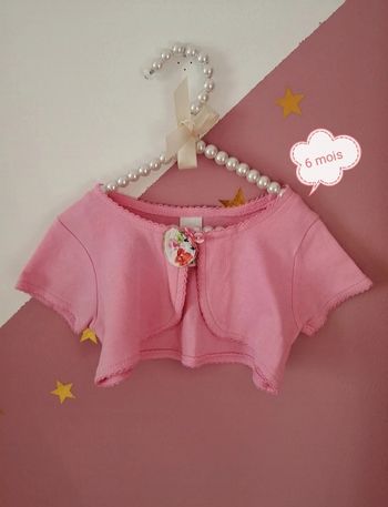 Gilet boléro bébé fille 6 mois