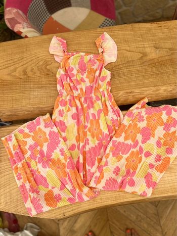 Combinaison longue  salopette pantalon d’été Zara 9 ans à fleurs