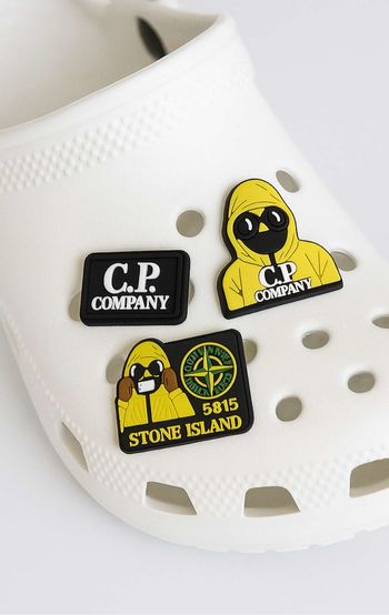 Pins Stone island et Cp Company pour crocs