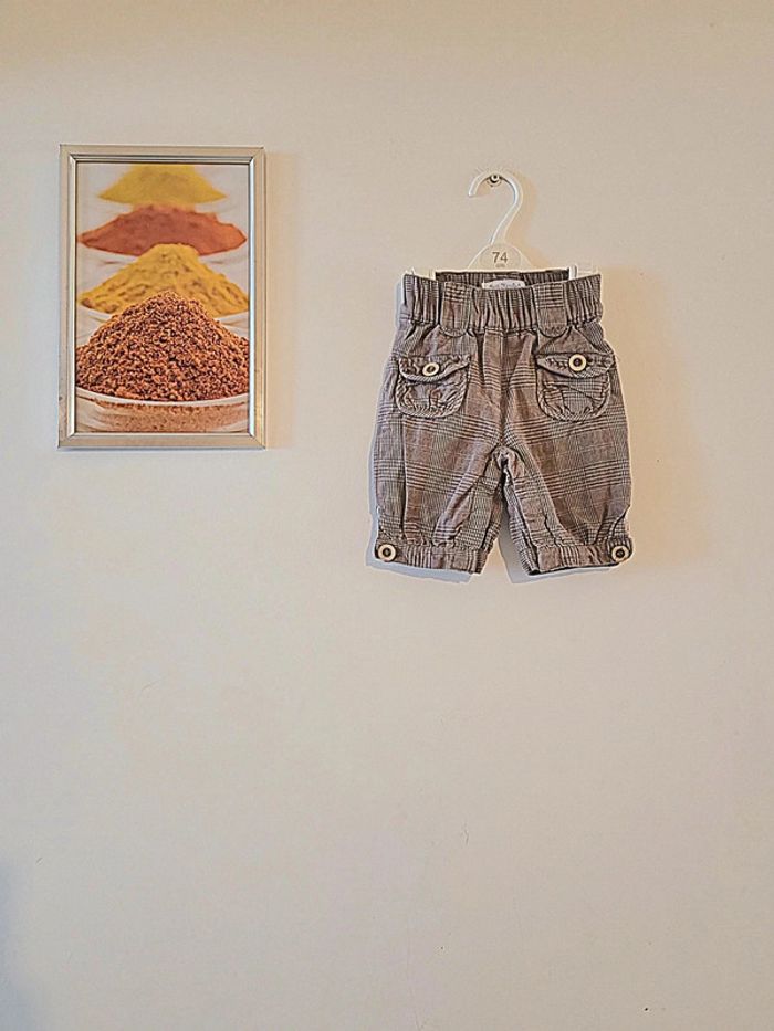 Short marron petit kimbaloo 6 mois