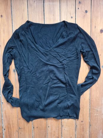 Pull fin noir taille M